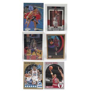 (6) Scottie Pippen Basketball Card Lot Chicago Bulls